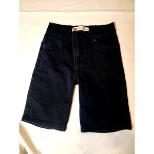 LEVI'S 505 Regular Boys Black Denim Shorts Size 10 Reg W 25"